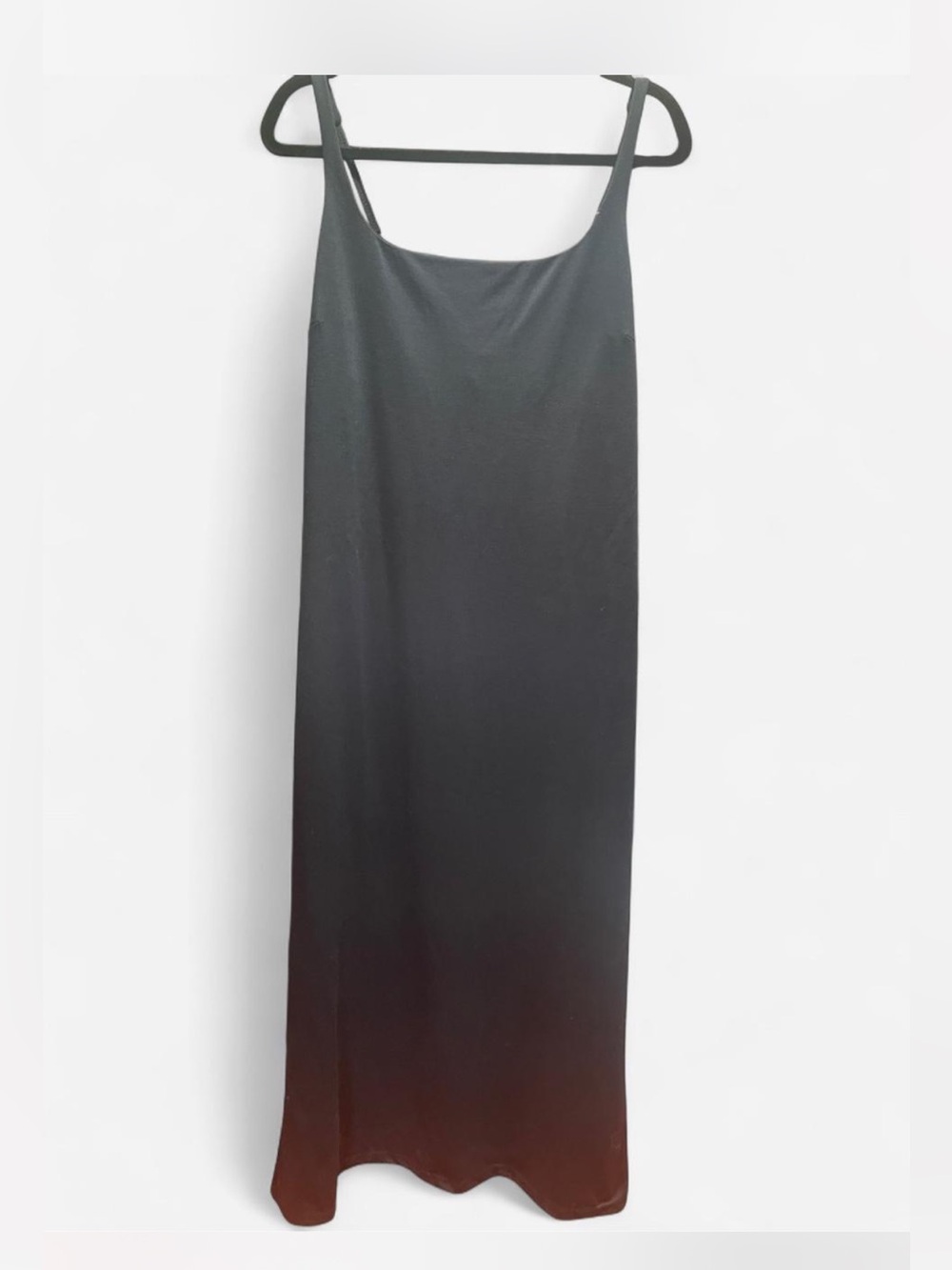 Sleek Black Maxi Slip Dress